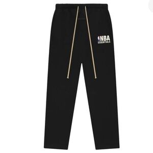 NEW Fear of God Essentials x NBA Relaxed Sweatpants Black